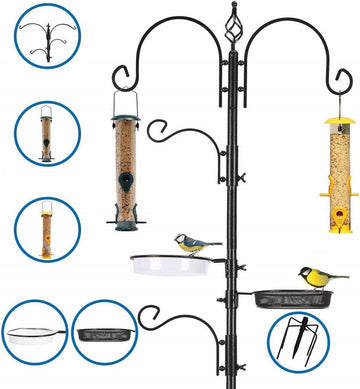 Ashman Online Ashman Online - Deluxe Bird Feeding Station with 2 Bird Feeders Included for